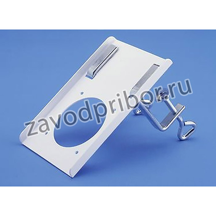 Струбцина для крепления дымоприемника 75мм, белая