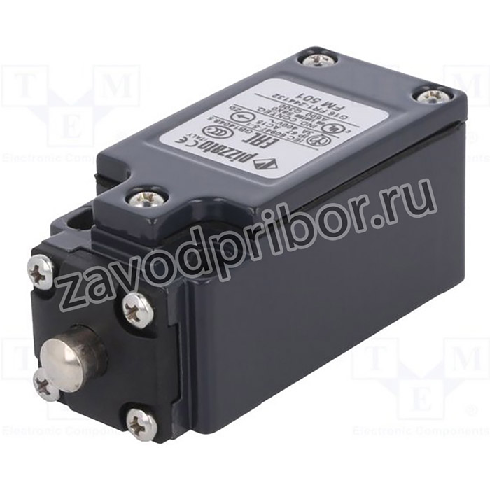 FM501, Концевой выключатель, толкатель d8мм, NO + NC, 10А, макс.500ВAC
