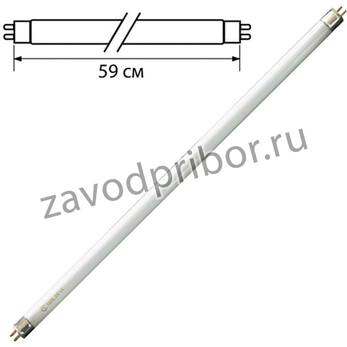 Лампа люминесцентная OSRAM L18/765, 18 Вт, цоколь G13, в виде трубки, длина 59 см, днев. белый свет