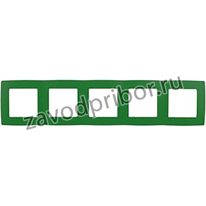 12-5005-27 ЭРА Рамка на 5 постов, Эра12, зелёный Б0019424