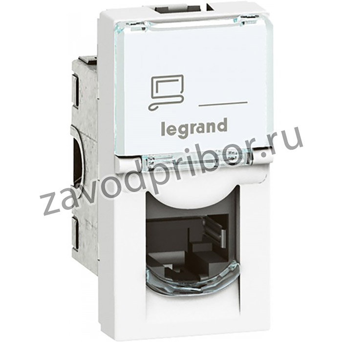 Legrand Mosaic Розетка RJ45 FTP кат.5Е 1мод. бел.