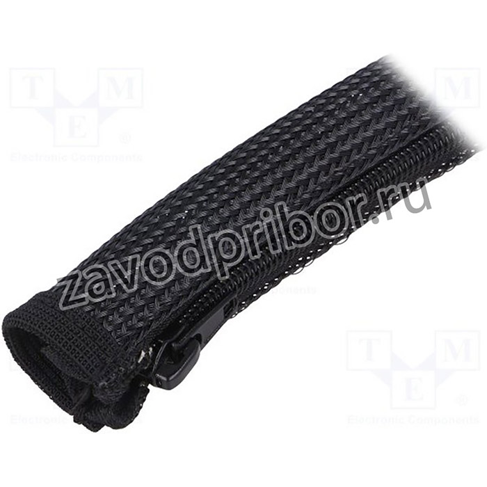 PC-KAB0047, Оплетка, полиэфир, черный, 50-150°C, Характеристики: многоразовая