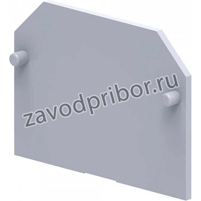 289806, Крышка концевая для клеммы проходной OptiClip EP6/10U-серый