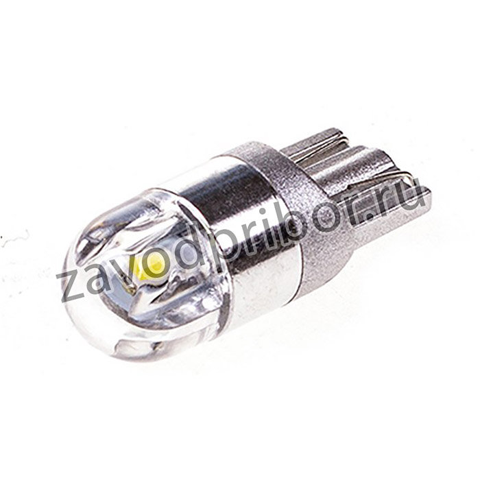 Автолампа диод T10 (W5W) 12V 2 SMD диод 1-конт Белая SKYWAY Салон, габариты, номер, стопы