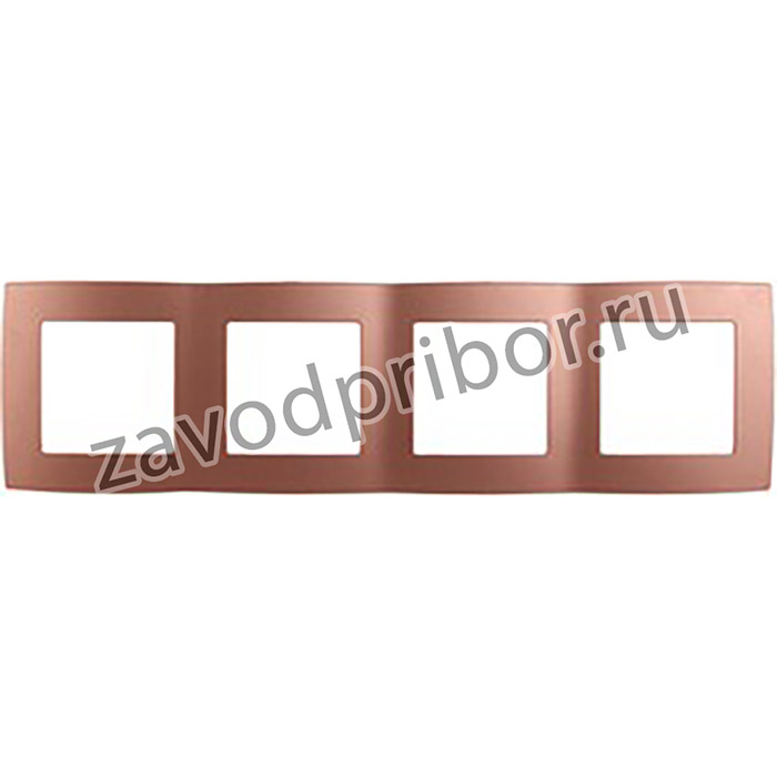 12-5004-14 ЭРА Рамка на 4 поста, Эра12, медь Б0019380