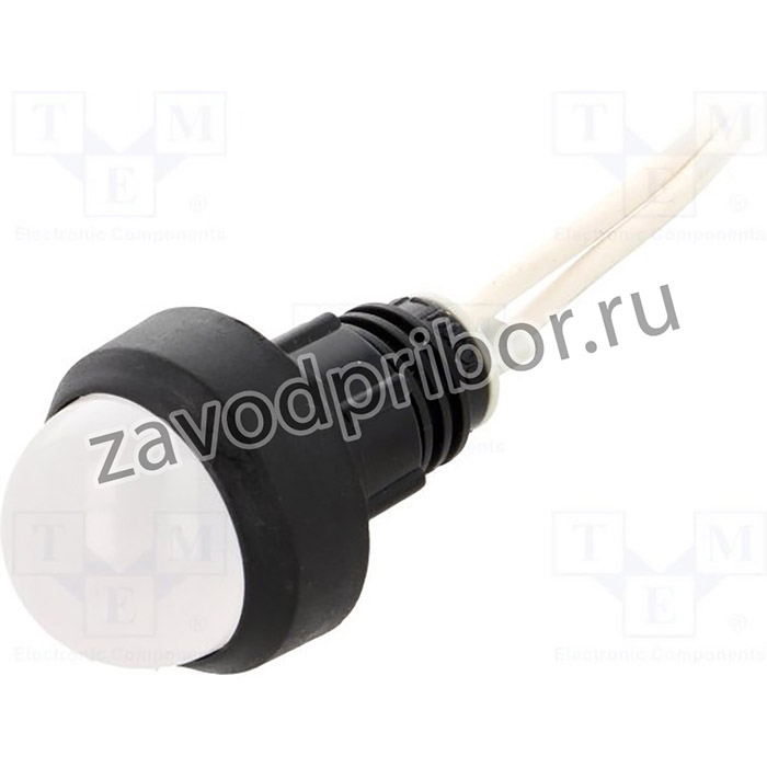 LW-D20-230AC, Индикат.лампа: LED, выпуклый, 230ВAC, Отв: d13мм, IP40, пластик