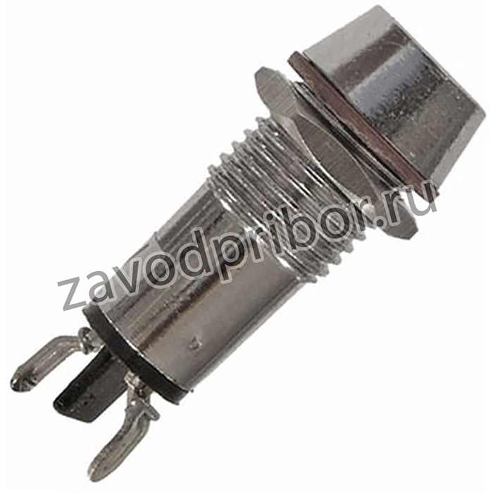 L-616-R 220V (10MM), Светодиодный индикатор на панель в отверстие 10мм, красный, 220в