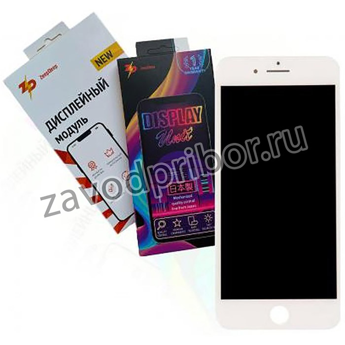 (iPhone 7 Plus) дисплей в сборе с тачскрином ZeepDeep PREMIUM для iPhone 7 plus, белый + прокладка-абсорбер