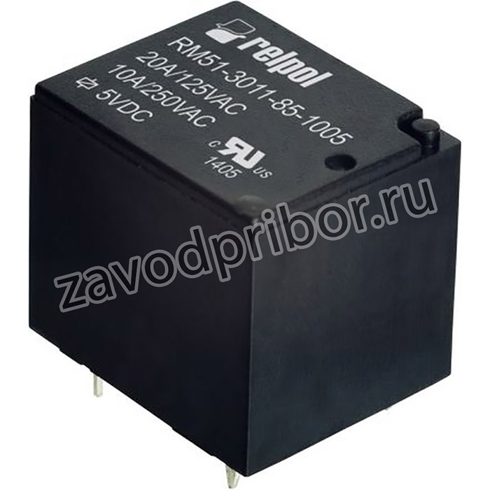 RM513011851012, Реле электромагнитное, SPDT, Uобмотки 12ВDC, 10A/250ВAC, 10А