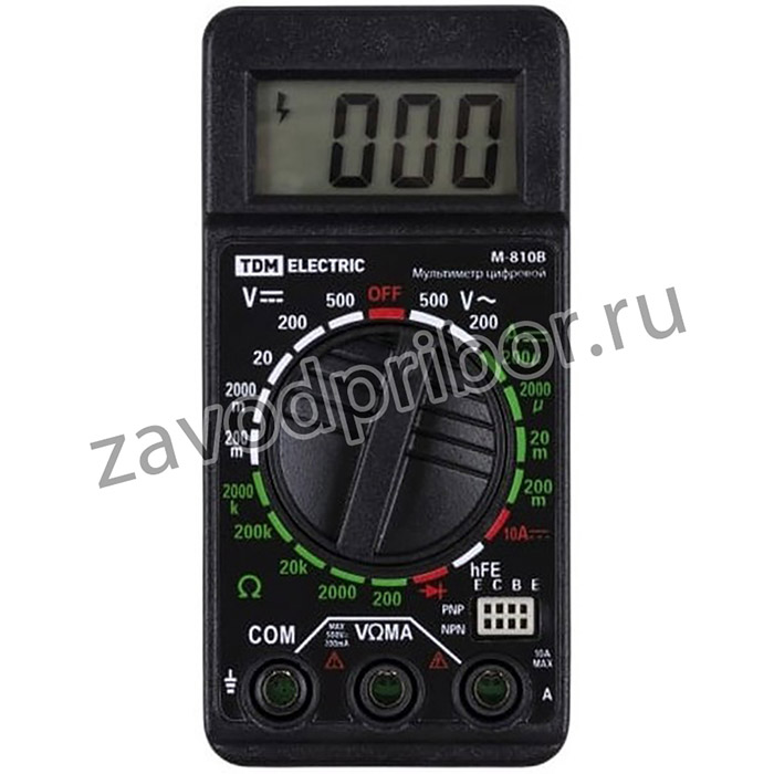 TDM SQ1005-0009 Мультиметр цифровой серия "МастерЭлектрик" М-810В (компакт)