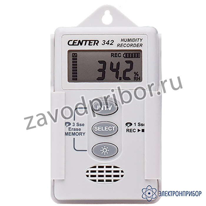 CENTER 342 — малогабаритный регистратор температуры и влажности