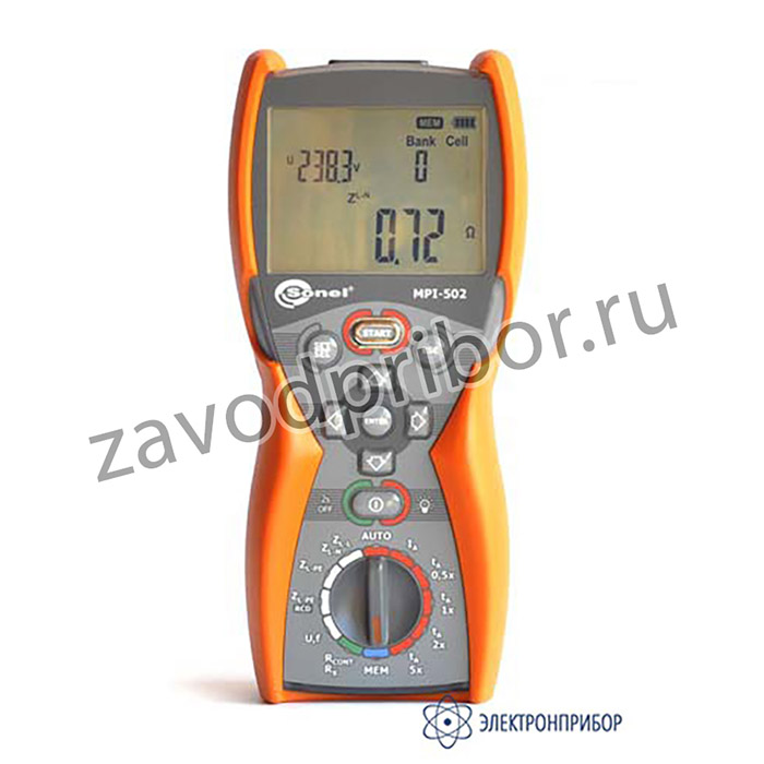 MPI-502 — измеритель параметров электробезопасности электроустановок