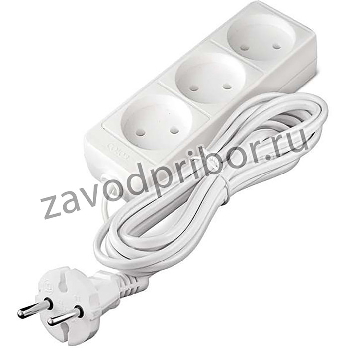Удлинитель 3х5м без заземл. 10А IP20 2.2кВт ПВС Союз 481S-1305