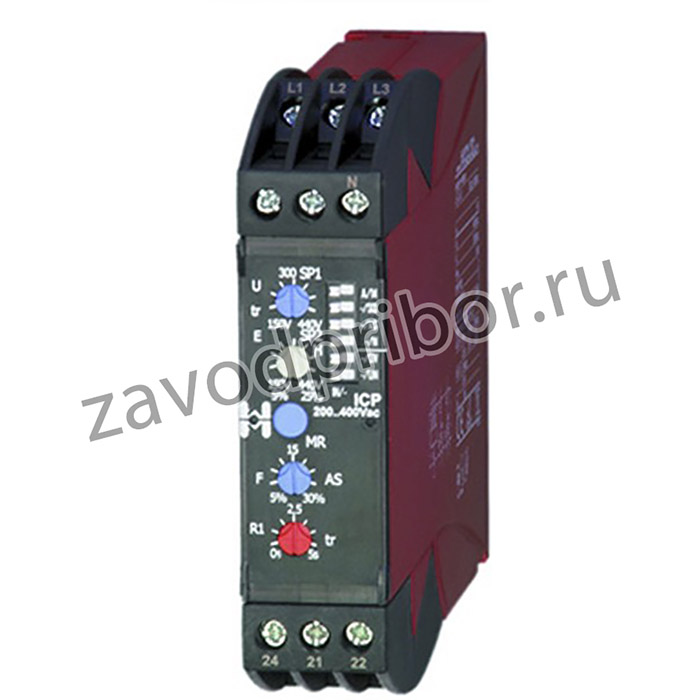 ICP200-400 (3 & 4 Wire), Phase Monitoring Relay, 3 Phase, DPDT, DIN Rail
