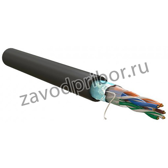 Кабель информационный WRline WR-FTP-4P-C5E-PE-BK кат.5E F/UTP 4X2X24AWG PE внешний 305м черный