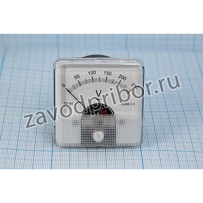 Голова измерительная вольтметр 51x51\ 250В\SD45\2,0; гол В 51x51\ 250В\SD45\2,0\