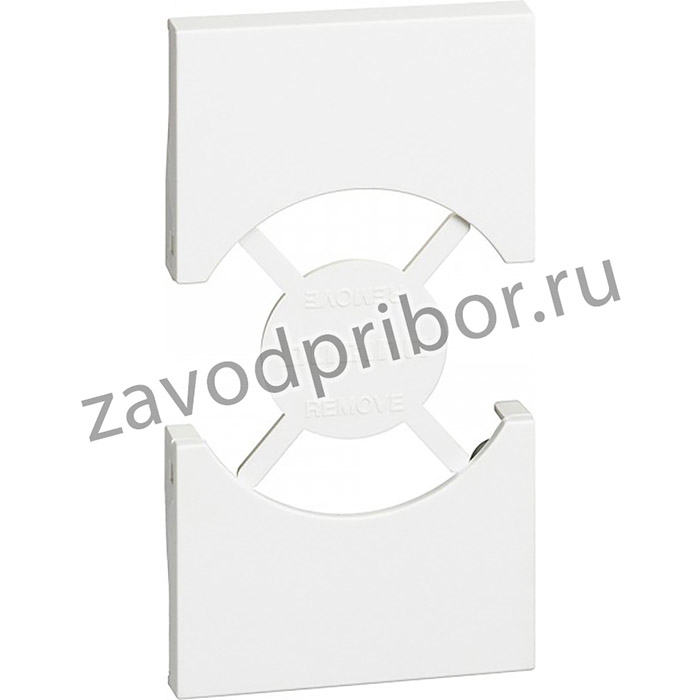 BT Living now Белый Лицевая панель для розеток 2К+З нем/итало стандарта 2 мод