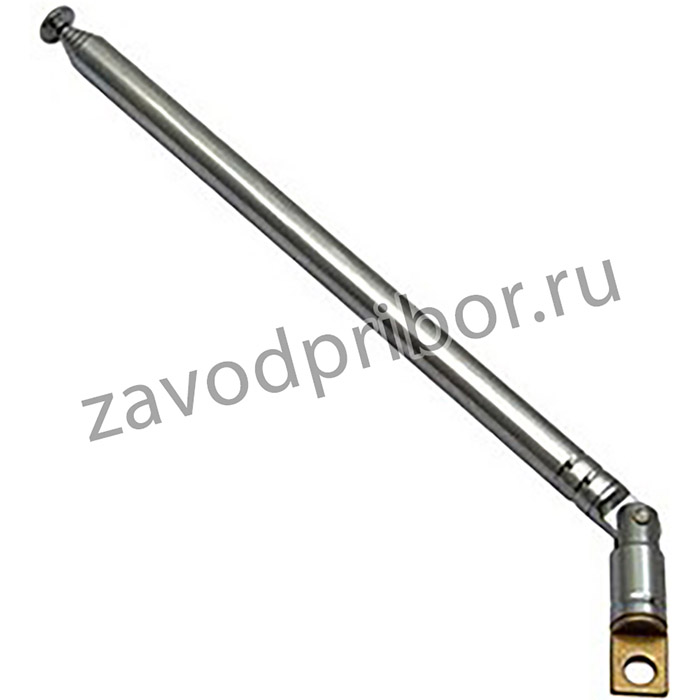 AST-5 D6MM S6 130-500MM, Антенна телескопическая d=6мм, 6 колен, 133/500мм, отверстие 3,5мм, поворотная