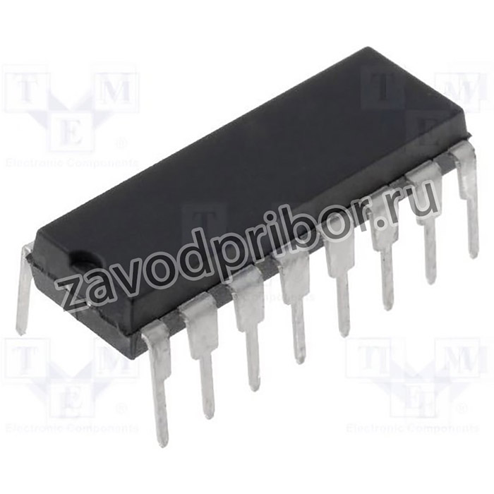 CD74HCT4520E, IC: цифровая; 4bit,двоичный счетчик; THT; DIP16; HCT; 4,5?5,5ВDC