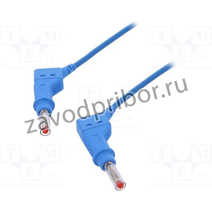 XZG425/SIL-10023, Измерительный провод, 32А, Дл: 1м, синий, Материал: латунь