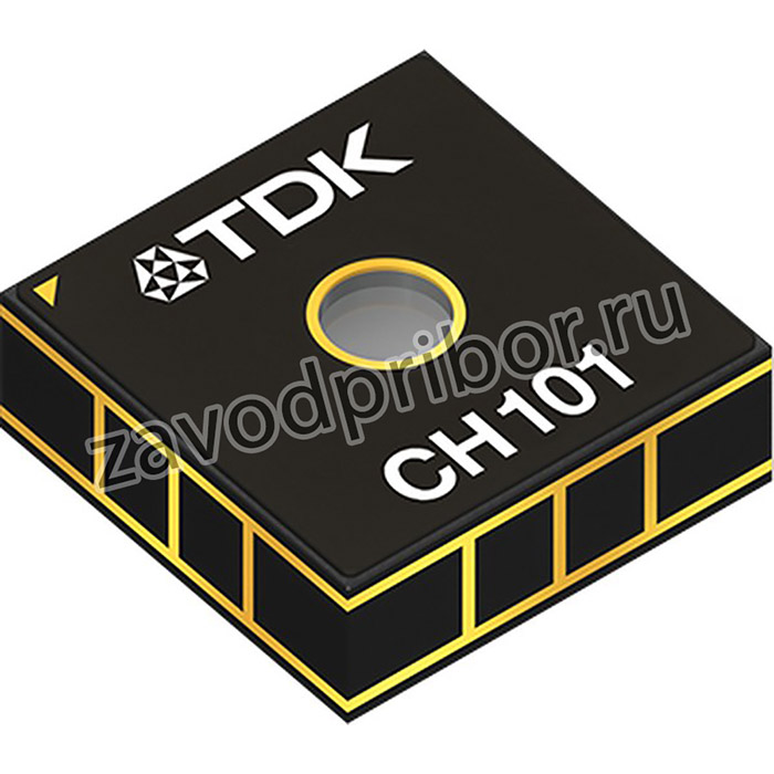 CH101-02ABR, ULTRASONIC TOF RANGE SENSOR, 1.2M, LGA-8