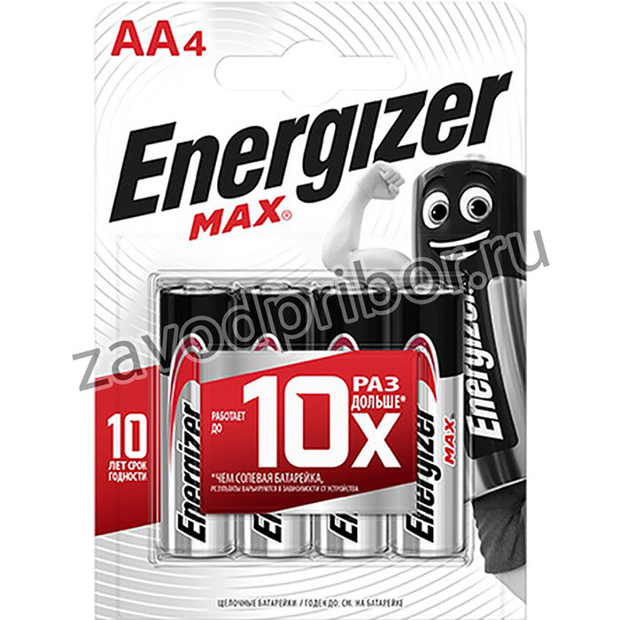 Алкалиновая Батарейка Energizer, MAX AA, 4 шт/блист (цена за блистер)