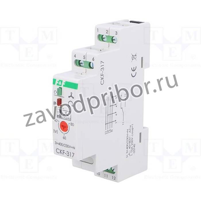 Реле контроля фаз CKF-317