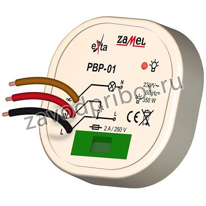 Zamel Реле импульсное 300Вт IP40 в монтаж. кор. д60