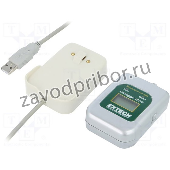 EX42275, Регистратор данных, температуры, влажности, ±1,2°C, ±3%, 254г