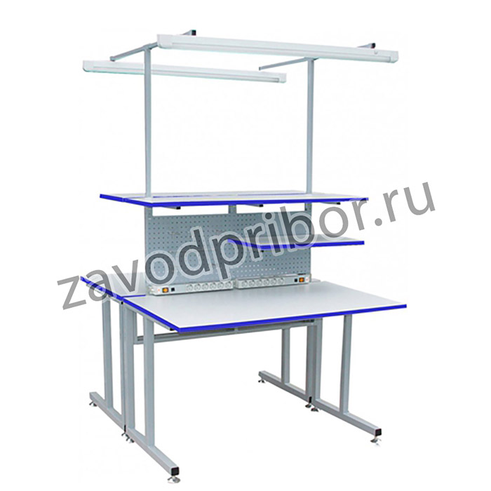 К30 ESD HPL — комплект опций антистатических для рабочего места радиомонтажника (островное) (ЛДСП с антистатическим HPL пластиком)