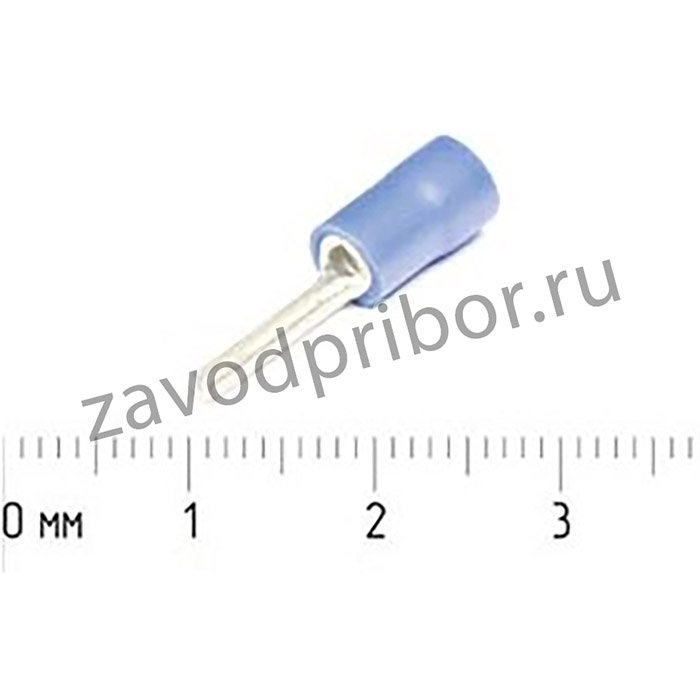 Наконечник кабельный штекер"I" 1,9, S2,0, обжимной, синий; клемма нак/каб шт "I" 1,9\\S2,0 \обж\син\
