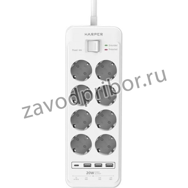 Сетевые фильтры (удлинители) UCH-650 White PD3.0 H00003209