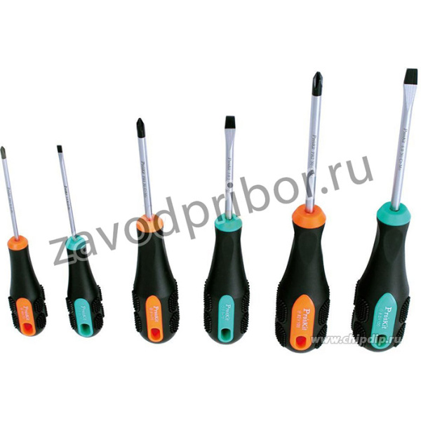 SD-2301, Набор отверток магнитных крест и шлиц (Ph#0/#1/#2, 3.0/5.0/6.0)