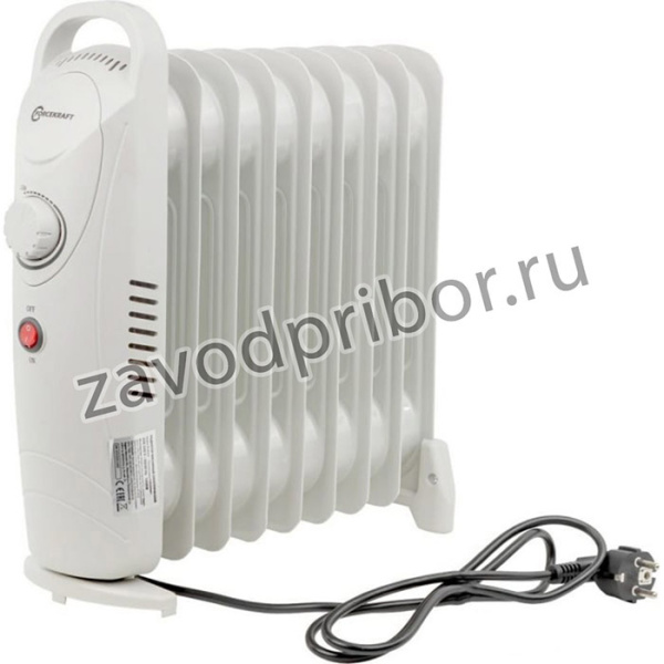 Масляный электрический радиатор 220-240v, 1000w, 9 секций, 1 режим нагрева fk-yl-b12-9 52597