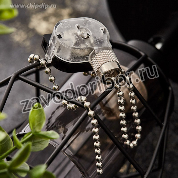 32-0101-9, Выключатель для настенного светильника с цепочкой 270 мм «Silver» индивидуальная упаковка 1 шт. PROC