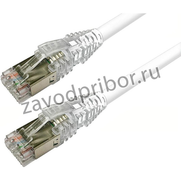 959385-1, CommScope RJ45(m) - RJ45(m) Cat.6 S/FTP LSZH 1м, Коммутационный шнур Кат. 6 S/FTP, LSZH, белый, 1.0м