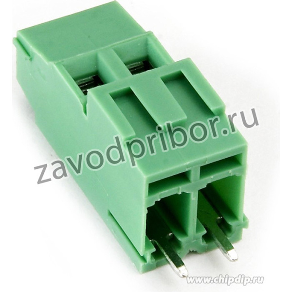 KLS2-128IH-5.00-02P-4S (EEK500V-02P), Клеммник винтовой 2-контактный, 5мм, прямой