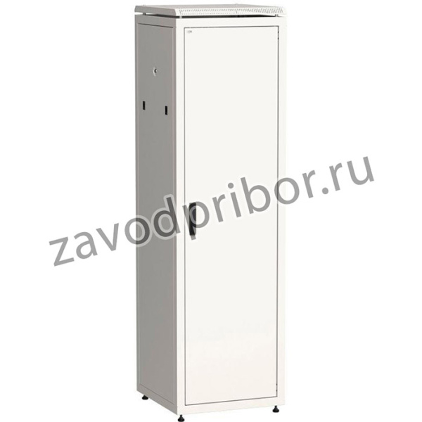 Шкаф сетевой 19дюйм LINEA N 42U 600х800мм металлическая передняя дверь сер. ITK LN35-42U68-M