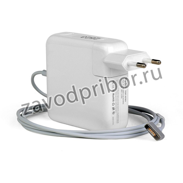 Блок питания (сетевой адаптер) TopOn для ноутбука Apple A1398 20V 4.25A 85W MagSafe2 белый