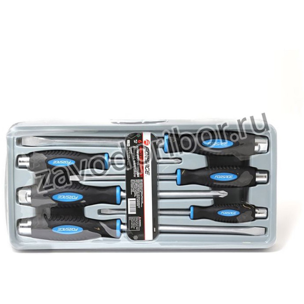 F2069NEW, Набор отверток силовых магнитных ''Profi''S2, 6пр. (PH:2x100, 3x150мм, SL 5.5х125, 6.5х150, 10х200