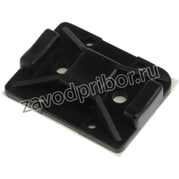 151-11810 TY8G1S-PA66W-BK, Self Adhesive Black Cable Tie Mount 25 mm x 32mm, 8mm Max. Cable Tie Width