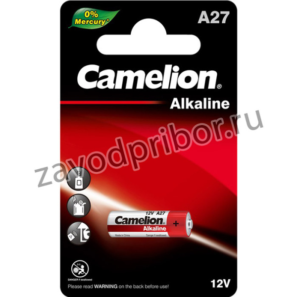 Camelion LR 27A BL-1 (A27-BP1, батарейка,12В)