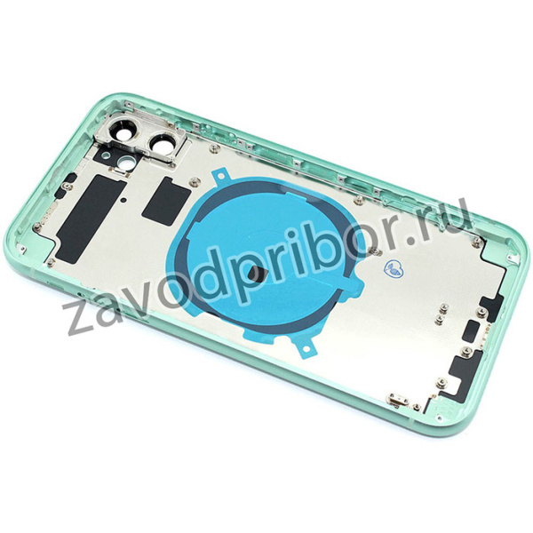 Задняя крышка (корпус) в сборе с рамкой для Apple iPhone 11, зеленая
