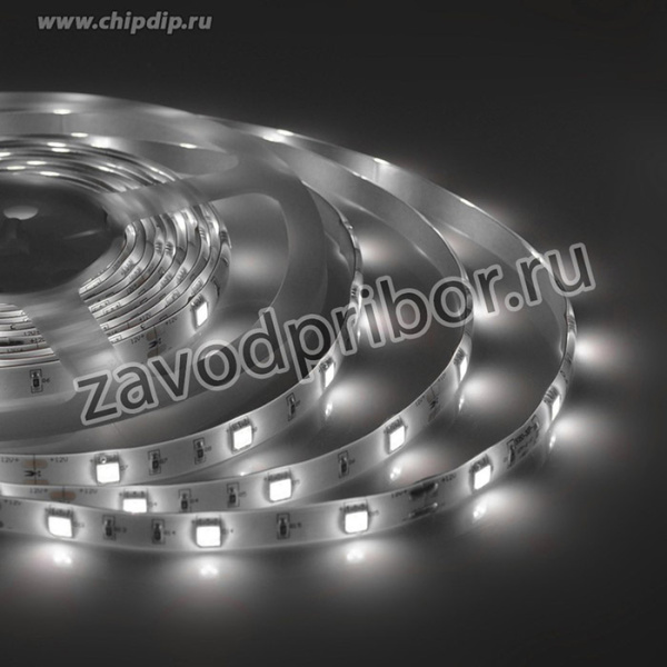 00-150 Светодиодная лента 12В, 7,2Вт/м, smd5050, 30д/м, IP65, 360Лм/м, подложка 10мм, 5м, 4000К.