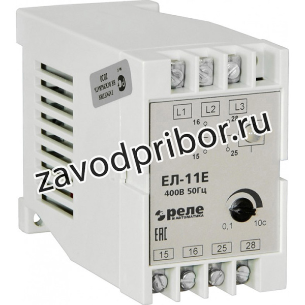 Реле контроля трехфазного напряжения ЕЛ-11Е 400В 50Гц A8222-77135143