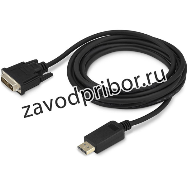 Кабель аудио-видео Buro 1.1v DisplayPort (m)/DVI-D (Dual Link) (m) 3м. позолоч.конт. черный (BHP DPP_DVI-3)