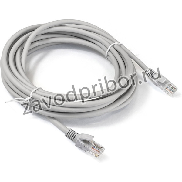 Патч-корд LSZH ExeGate UTP-RJ45-RJ45- 5e-5M-LSZH-GY, UTP, cat.5e, 5м, серый