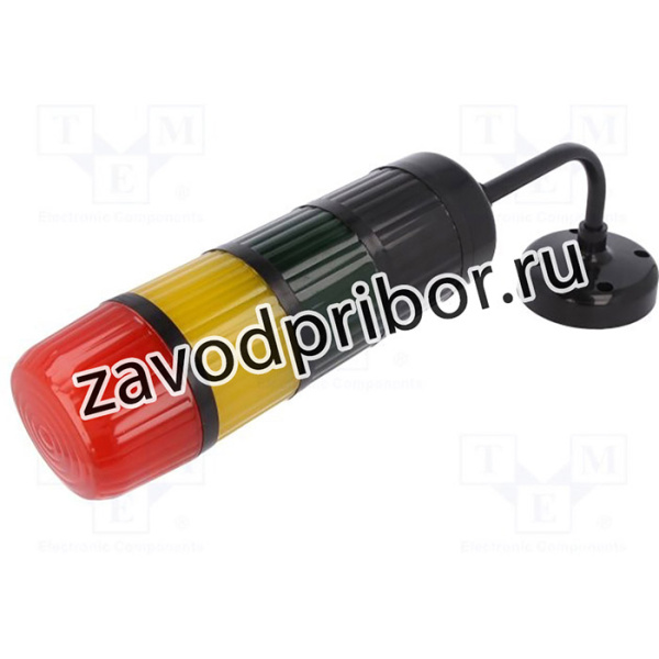 WS-AD3DCZK125RYG, Сигнальная колонна, сирена,непрерывный световой сигнал, СИД