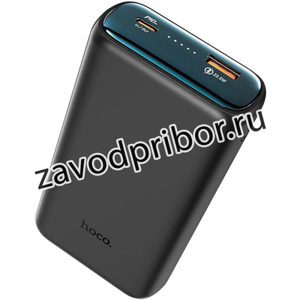 Внешний аккумулятор Powerbank HOCO Q1A Kraft QC3.0, PD20, USB-A 22.5W, 20000mAh, черный