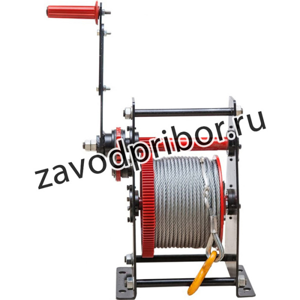 Ручная барабанная лебедка ЛР-1 трос 6,5мм*60м L0003